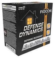 Fiocchi Defense Dynamics Defense Buckshot 12 Gauge 2-3/4" 9 Pellets Lead