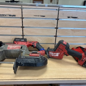Milwaukee bandsaw and sawzall