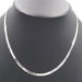 High Shine 14KT White Gold 3.6mm Classic Herringbone Chain Necklace 18" 11.72g