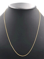 Classic 22" Long 1.2mm Wide 10KT Yellow Gold Snake Chain Necklace by R&B - 5.4g