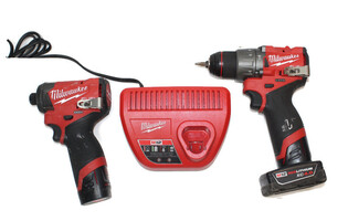 Milwaukee 3404-20, 3453-20 Combo Drill Driver with 2 Batteries and Charger