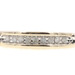 0.12 Ctw Single-Cut Diamond Channel 10KT Yellow Gold Heart Detail Wedding Ring
