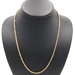 High Shine 10KT Yellow Gold Classic Hollow Rope Chain Necklace 20" by AMB - 3.8g