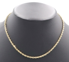 Classic 14KT Yellow Gold 3.6mm Wide Solid Rope Chain Necklace 18" - 18.78 Grams