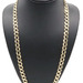 Heavy 14KT Yellow Gold (585) 9.4mm Wide Concave Curb Link Necklace 27" - 58.20g