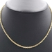 Classic 10KT Yellow Gold 3mm Wide High Shine Rope Chain Necklace 17" - 4.14g