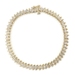 Women's S-Link 1.60 Ctw Round Diamond 14KT Yellow Gold Tennis Bracelet 7" 11.38g