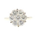 1.20 ctw Round Diamond 7-Stone Cluster Estate 14KT White Gold Statement Ring 