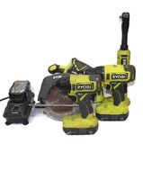 Ryobi Combo Kit Drill, DRiver, Saw, Ratchet Batteries and Charger