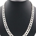 High Shine Heavy Sterling Silver 13mm Italy Curb Link Necklace 24" SPI - 101.4g