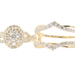 1.95 ctw Round Diamond Double Halo 14KT Yellow Gold Women's Wedding Ring Set 