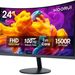 KOORUI 24 inch Curved Monitor, Full HD 1080P Curved Computer Monitor