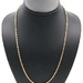 High Shine 10KT Yellow Gold 3mm Classic Hollow Rope Chain Necklace 22" CLI - 4g