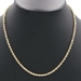 Classic 10KT Yellow Gold 3.5mm High Shine Rope Chain Necklace 20" - 4.40 Grams