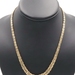 Fancy Graduated 14KT Yellow Gold Flat Byzantine Necklace 18" AK Turkey - 11.03g