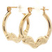 Estate Classic 14KT Yellow Gold Ram Style 1" Women's Hoop Earrings - 2.12g