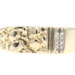 Men's Retro-Style 0.03 Ctw Single Cut Diamond 10KT Gold Nugget Signet Ring 2g