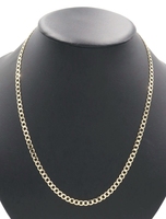 High Shine 10KT Yellow Gold 4.8mm Classic Curb Link Chain Necklace 22.5" 12.97g