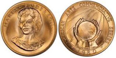 1980 American Arts Commemorative series Marian Anderson 1/2oz Gold Coin
