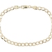 Estate 10KT Yellow Gold 4.8mm Classic Curb Link Chain Bracelet 8 3/4" Midas 4.6g