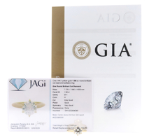 14KT Yellow Gold GIA Graded 1.58 ct. SI-1 H Round Brilliant Solitaire Ring 3.5g