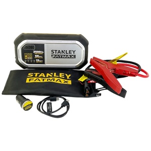 Stanley LJ25F FatMax 2500A Lithium Jump Starter With Clamps and Carry Bag