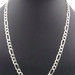 High Shine Sterling Silver 925 - 7.7mm Classic Figaro Chain Necklace 24" - 28.8g