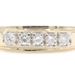 Classic 5-Stone 0.75 Ctw Round Diamond 14KT Yellow Gold Wedding Band Ring MGRB