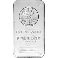 HM E Pluribus Unum Five Troy Ounce Silver Bar
