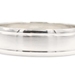 Satin-Finish 10KT White Gold 6.2mm Estate Wedding Band Ring Size 8.5 FG - 4.67g