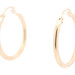 Women's Classic 10KT Yellow Gold Hollow 29mm Hinged Round Hoop Earrings by JJT