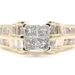 1.47 Ctw Princess, Baguette & Round Diamond 14KT Yellow Gold Engagement Ring 10g