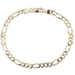 Italy High Shine 10KT Yellow Gold 4.5mm Classic Figaro Chain Bracelet 7 3/4" GM