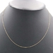 Classic 14KT Yellow Gold 0.8mm Thin High Shine Cable Chain 18" Necklace NJM - 1g