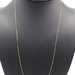 Classic 14KT Yellow Gold 1mm Thin Oval Link Cable Chain 22" Necklace NJM - 1.5g
