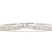 Women's Curved 0.38 Ctw Round Diamond 14KT White Gold Semi-Eternity Ring 1.93g