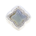 RARE! David Yurman 18KT White Gold Diamond Blue Chalcedony Quatrefoil Ring 16g