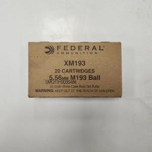 Federal XM193 M193 Ball 5.56