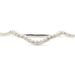 Women's 0.12 ctw Round Diamond 10KT White Gold 1.2mm Wide Wedding Band Ring 0.8g