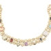Estate 14KT Yellow Gold Multi-Stone Victorian Slide Charm Bracelet w/ Beads 19g