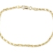 Estate 14KT Yellow Gold 2.6mm Wide Classic Rope Chain Bracelet 7.5"