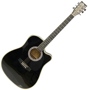 Esteban ALC-200 Black Finish Acoustic-Electric Double Cutaway Guitar