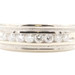 0.55 ctw Round Diamond 14KT White Gold 7.5mm Channel Band Milgrain Wedding Band