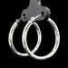 Women's Diamond Cut 10KT White Gold High Shine 1" Classic Round Hoop Earrings 