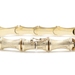 Italy Satin-Finish 14KT Yellow Gold 7.8mm Bamboo Link Bracelet 7 1/4" - 11.73g