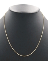 Classic 14KT Yellow Gold 1.5mm Wide High Shine Rope Chain Necklace 20" - 4.04g
