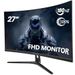 CRUA CR270C 27" Curved HD Gaming Computer Monitor