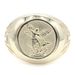 Men's St. Michael Archangel 14KT Yellow Gold Signet Cross Statement Ring 12.94g