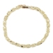 Women's High Shine 14KT Yellow Gold 4.8mm Turkish Chain Bracelet 7.5" SAK 7.11g