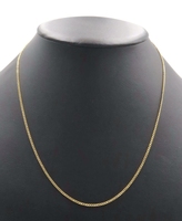 Classic 21" 14KT Yellow Gold High Shine 1.6mm Wide Thin Curb Link Necklace 5.07g
